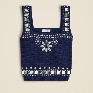 J Crew Sweater Tank with Mirrors XXS